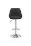 Scaun de bar, negru, catifea - 3