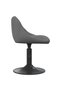 Bar stool, dark grey, Velvet - 4