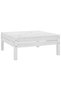 Garden stool, white, solid pine wood