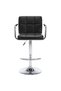 Bar stools, 2 pcs., black, eco- Leather - 4