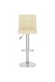 Bar stools, 2 pcs., cream, fabric - 4