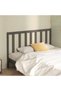 Bedside table, gray, 156x4x100 cm, solid pine wood