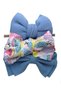 - Mona Assorted Ribbon Bow Headband for Babies - Multicolor & Blue - 2