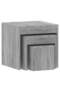 Stackable tables, 3 pcs, gray Sonoma oak, engineered wood - 7