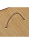 Rectangular Bamboo Laundry Basket, - 5