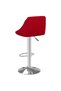 Bar stool, wine red, Velvet - 5