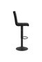 Bar stool, black, Velvet - 4