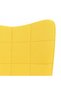 Scaun balansoar, galben muștar, material textil - 5