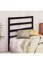 Bedside table, black, 81x4x100 cm, solid pine wood - 3