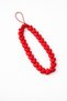 Red Heart Beaded Phone Charm Handmade Phone Strap - 3