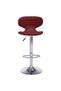 Bar stools, 2 pcs., wine red, eco- Leather - 3