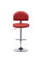 Bar stool, wine red, eco- Leather - 5