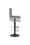 Bar stool, taupe grey, fabric - 6