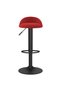 Bar stool, wine red, Velvet - 3