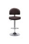 Bar stool, brown, eco- Leather - 2