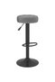 Bar stools, 2 pcs., dark grey, Velvet - 3
