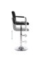 Bar stools, 2 pcs., black, eco- Leather - 6