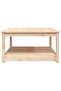 Garden table, 82.5x82.5x45 cm, solid pine wood - 6