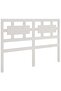 Bedside table, white, 205.5x4x100 cm, solid pine wood - 2