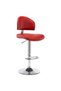 Bar stool, wine red, eco- Leather