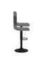Bar stool, dark grey, Velvet - 6