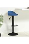 Bar stool, blue, Velvet