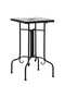 Mosaic side table, black and white, ceramic