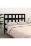 Bedside table, black, 125.5x4x100 cm, solid pine wood - 3