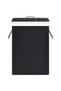 Bamboo laundry basket, black - 4
