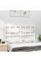 Bedside table, white, 205.5x4x100 cm, solid pine wood - 3