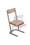 Solid teak wood kitchen chairs, 6 pcs. - 2