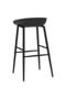 Bar stools, 4 pcs., black - 5