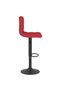 Bar stools, 2 pcs., wine red, fabric - 5