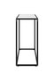 Console table, white, 80x35x75 cm, tempered glass - 3