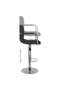 Bar stools, 2 pcs., black, eco- Leather - 7