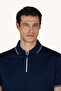 Men's Knitted Cotton Zipped Polo Shirt - 3