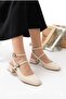 Patent Leather Sorelis Open Back Square Toe Short Heel Daily Comfortable Ballet Flats Women's Heeled Shoes - 3