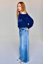 Wide Leg Blue Girls' Jean Pants G6934A8/Nm28 - 2