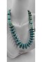 Blue Beaded Gold Detailed Necklace - 2