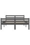 King Size 5FT Bed Frame, Grey, 150x200 cm, Solid Wood - 4