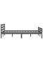 Bed frame, gray, 120x200 cm, solid pine wood - 6