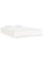 Bed frame, white, 200x200 cm, solid wood - 2