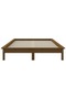 Bed frame, honey brown, 200x200 cm, solid pine wood - 4