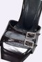 Brown Women's Evening Dress Heels Slippers Pointed Shoes Stone Buckle Detailed Double Buckle 9 cm Thin Heel - 4