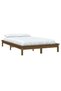 Bed frame, honey brown, 200x200 cm, solid pine wood - 3