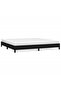 Bed frame, black, 200x200 cm, textile - 2