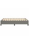 Cadru de pat box spring, gri închis, 140x190 cm, textil - 6