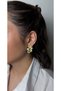 Pearl Flower Model Gold Women's Earrings - 2