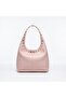 The Moiss Pink Color Studded Detail Shoulder and Clutch Bag - 3