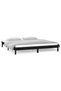 Bed frame with LED, black, 200x200 cm, solid wood - 4